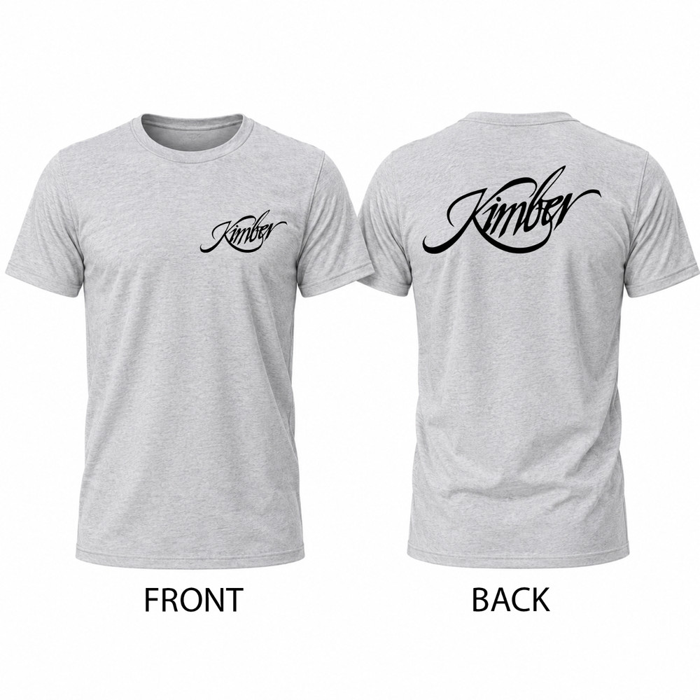 Kimber Guns Firearms Men's Gray Graphic T Shirt
