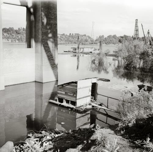 Willamette River,Hooverville,Portland,Oregon,OR,Multnomah County,1936,FSA