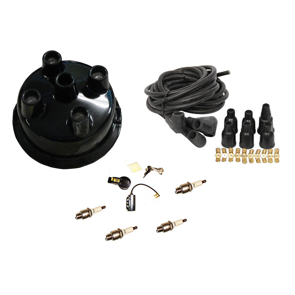 IBT-1003B Ignition Tune-Up Kit w/ Plugs, Cap & Wire Set Fits Prestolite IBT4101