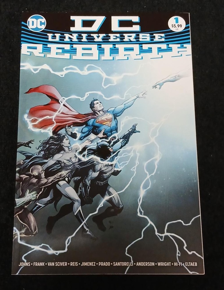 2016 Dc Comics Dc Universe Rebirth #1 Nm Superman Wonder Woman Batman