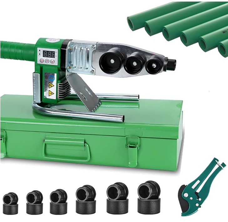 Plastic Pipe Welder 110V-220V Pipe Welding Tool Machine PP, PP-R, PE, PP-C with