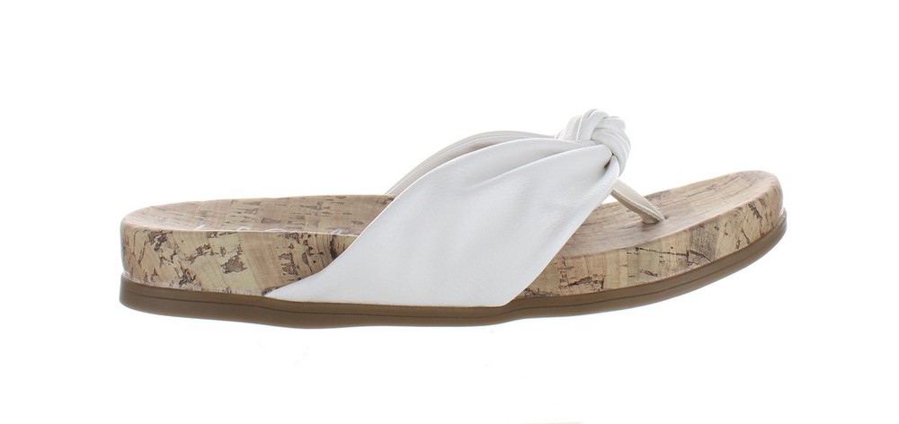 LifeStride Womens Happy White T-Strap Sandals Size 6.5