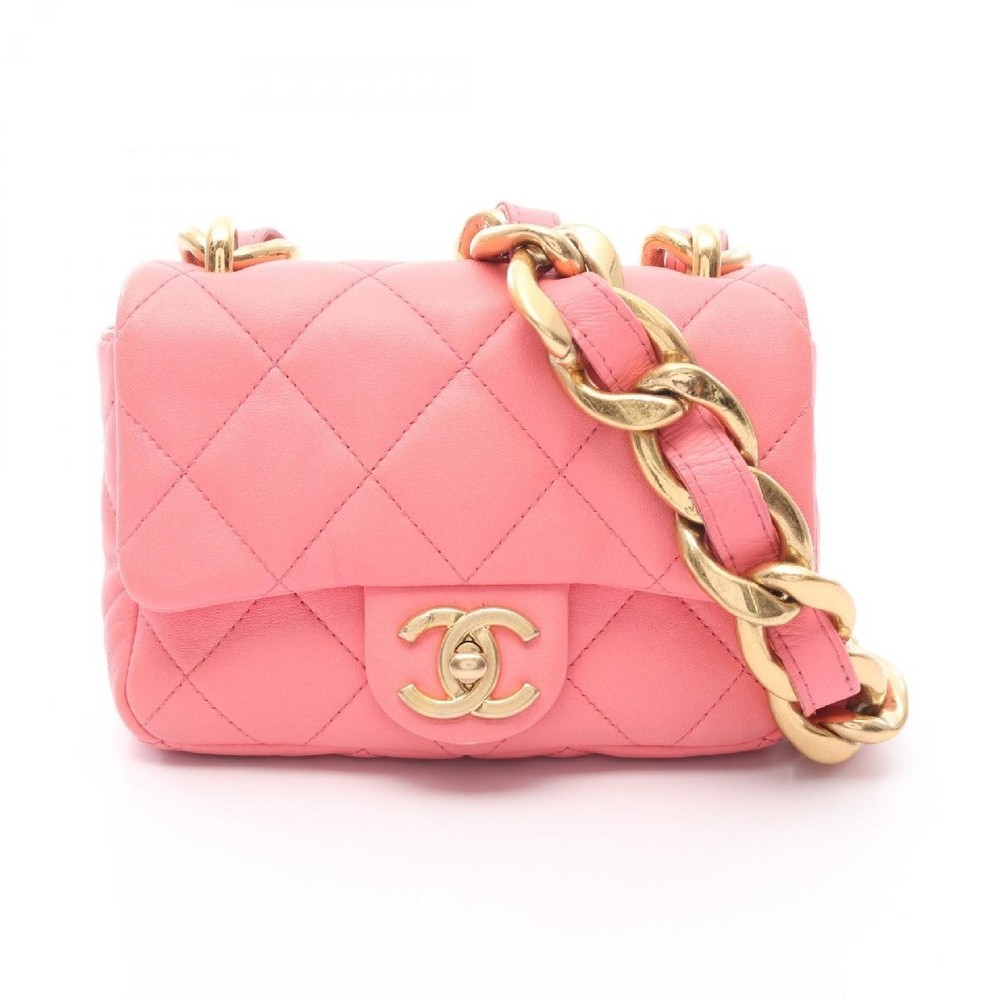 Chanel Matelasse Lambskin Shoulder Bag 183885 Black Gold