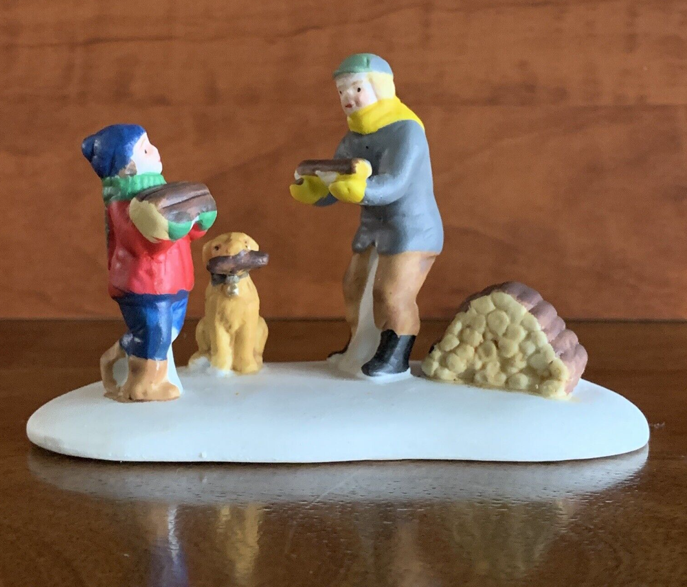 Lemax Collecting Firewood Village Figurine 1997