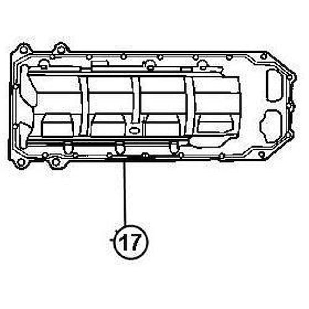Mopar Accessories 05037692AA Oil Pan Gasket 2006-10 Jeep 6.1L SRT-8 1/pkg