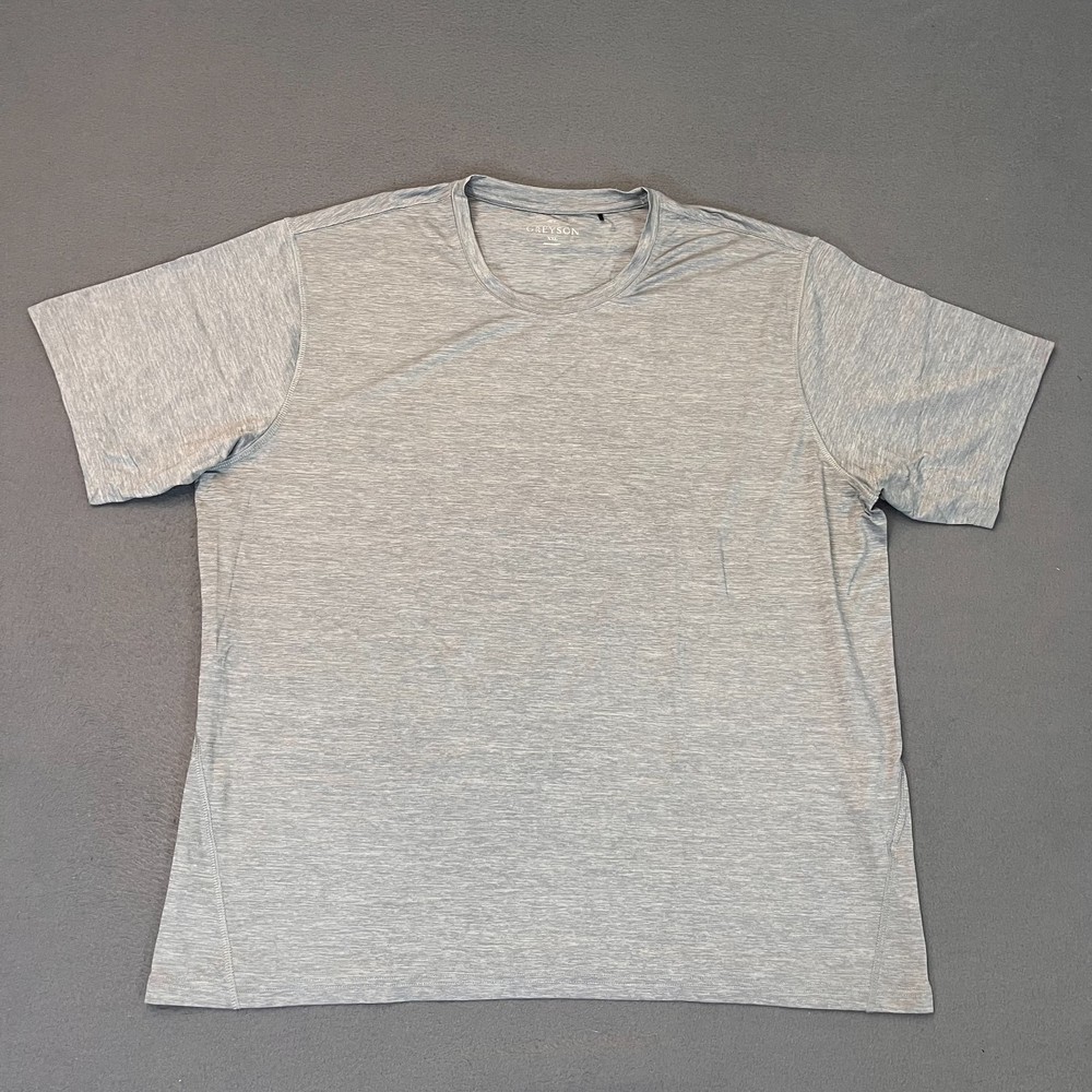 Greyson Shirt Tee T-Shirt Guide Sport Mens 2XL Logo Wolf Gray Nylon Spandex Golf