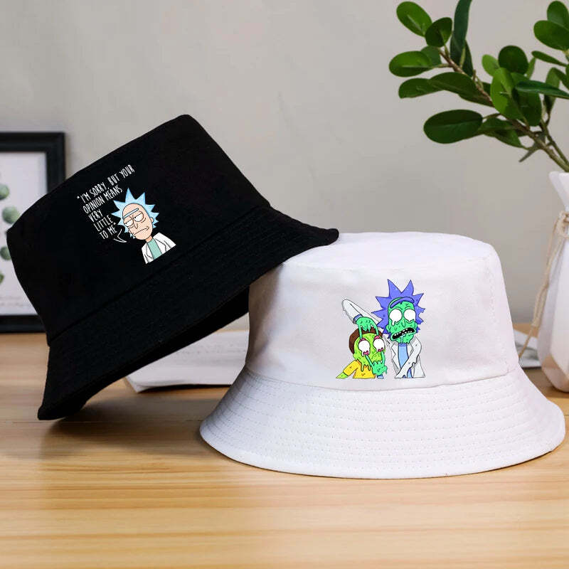 Rick and Morty Panama Bucket Hat Casual Summer Cap  