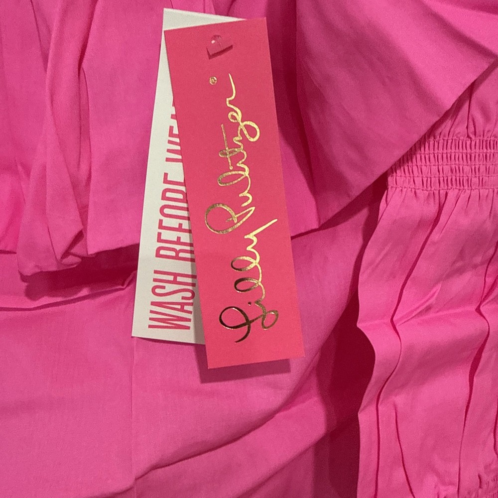 Lilly Pulitzer Beatrix Top Plumeria Pink Size m