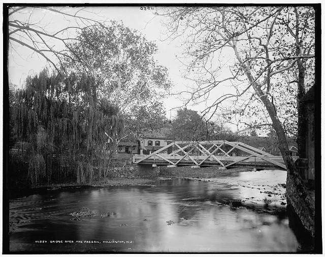 Photo:Millington NJ Passaic River Bridge 1890s