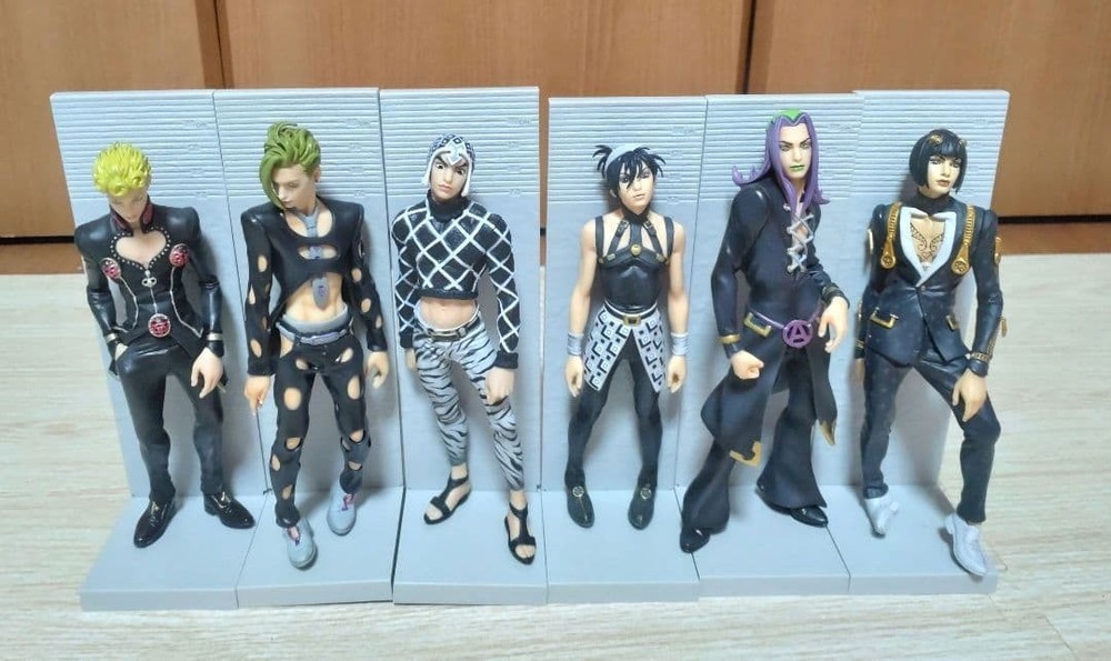 JoJo's Bizarre Adventure DXF Passione Ver Black Figure Set Giorno Narancia Mista
