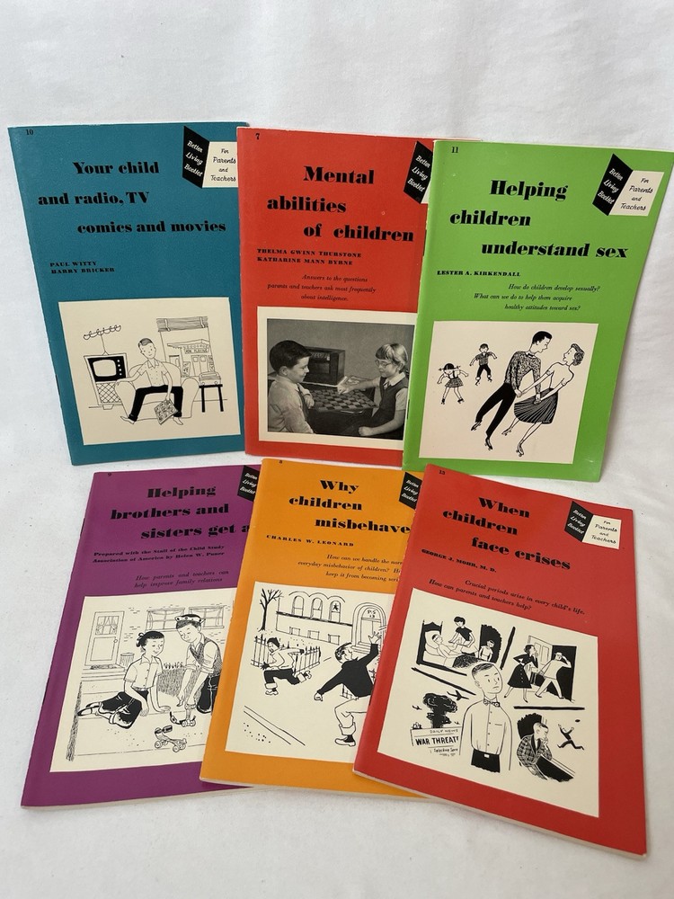 Lot Of 6 Vintage 1950'S BETTER LIVING BOOKLETS, For Parents, Child Development