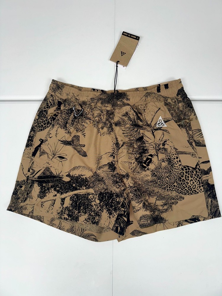 Nike ACG Reservoir Goat Shorts Mens Small Parachute Beige Print HJ2889-297