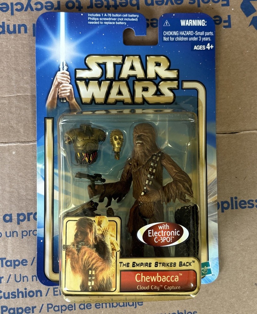 Star Wars Empire Strikes Back Chewbacca Cloud City Capture 2002 Hasbro Action Figure