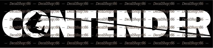 Contender Boats II Vinyl Decal for Cars and Outdoor Sports