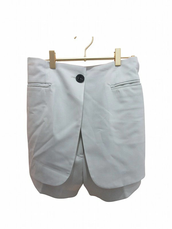 Sacai Wool Skirt Women 21AW Light Gray Size 1 Vintage Used Good Condition