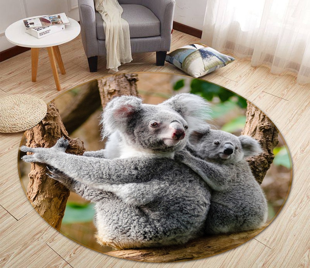 3D Non-Slip Koala Rug Mat Elegant Photo Carpet Romy AHO186885