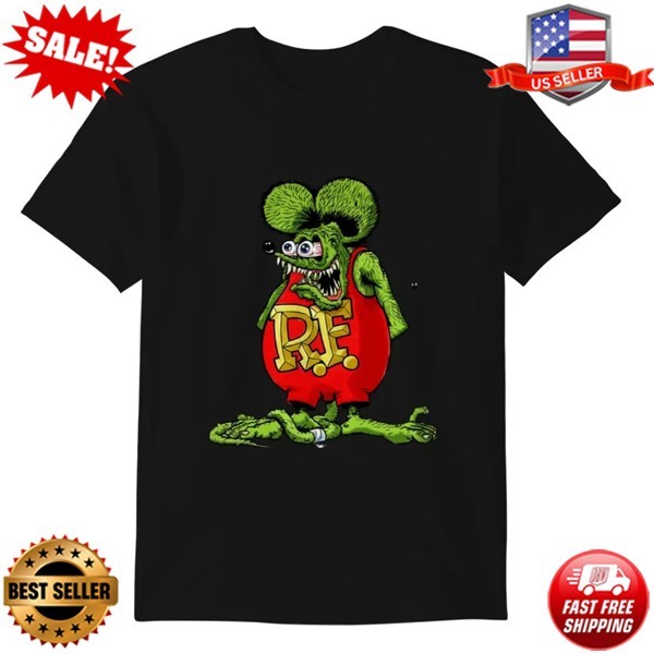 NEW Ed Roth Rat Fink Graphic Tee Vintage Hot Rod Art T-Shirt (Up to 5XL)