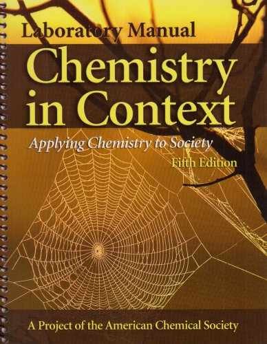 Laboratory Manual to accompany - Paperback, by American Chemical Society - Good