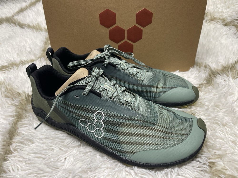 🧡NIB*Vivobarefoot Primus Trail Flow Shoes Men's Size 11 Hiking Trail - Green