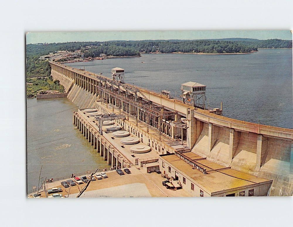 Postcard Bagnell Dam Osage River Lake Ozark Missouri USA