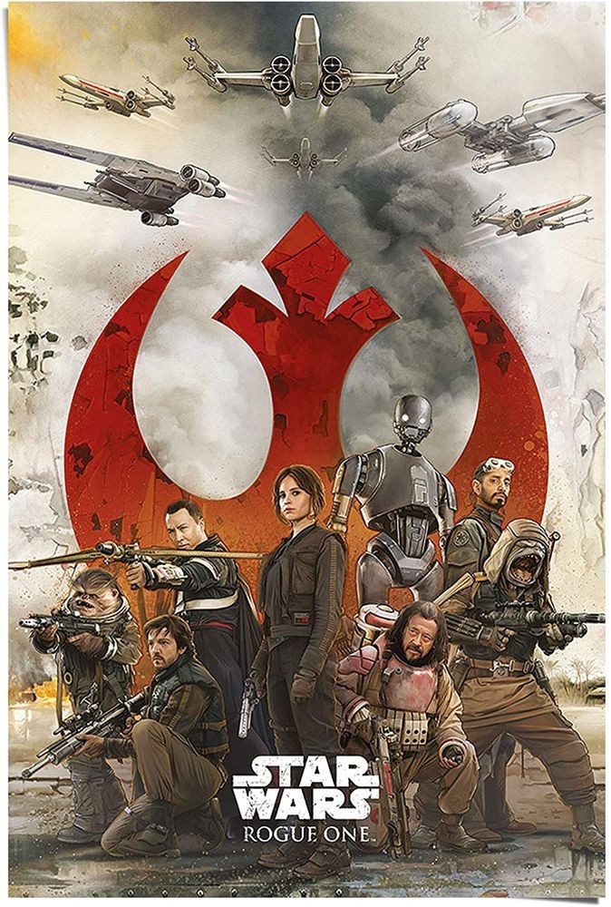 Poster Studio B - Star Wars Rogue One Rebels Team Movie 24x36
