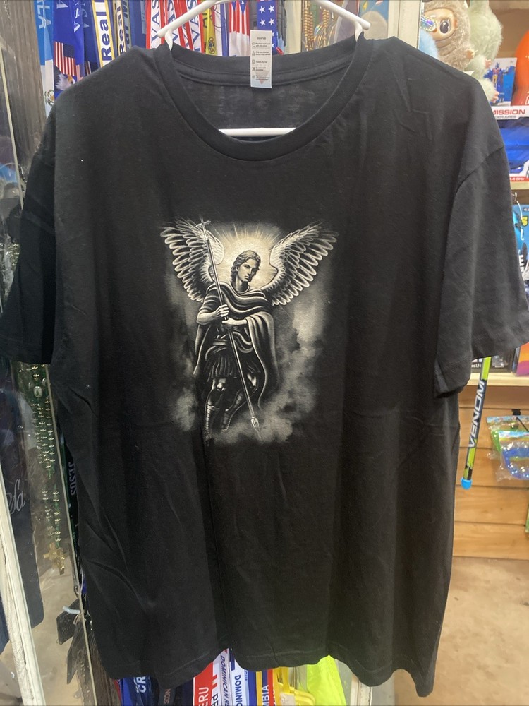 Saint Michael Archangel Wings Spear Warrior Army Of God T-Shirt Shirt