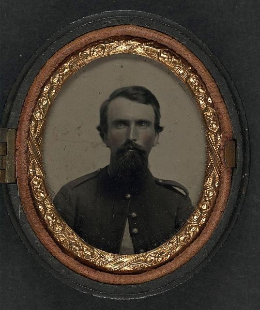 Photo:Unidentified Union Soldier Civil War 1860s Military Portrait