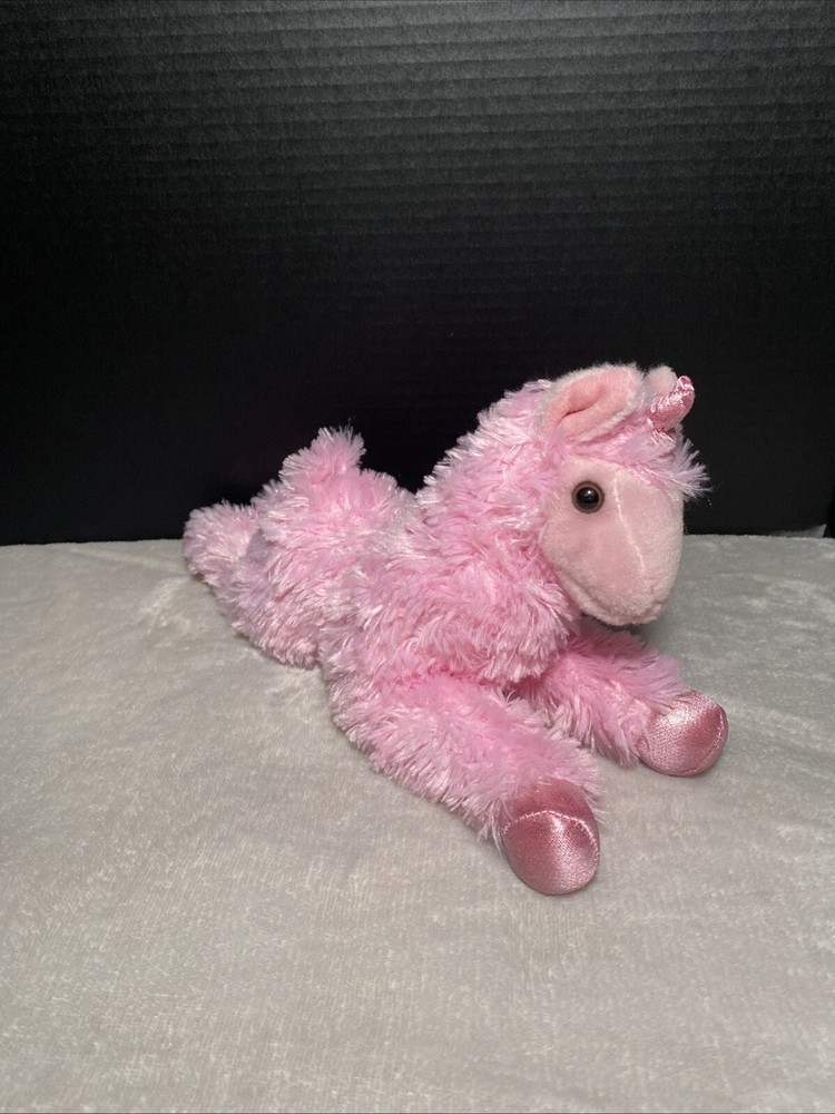Aurora Plush Llamacorn Pink  Llama Unicorn Laying 12