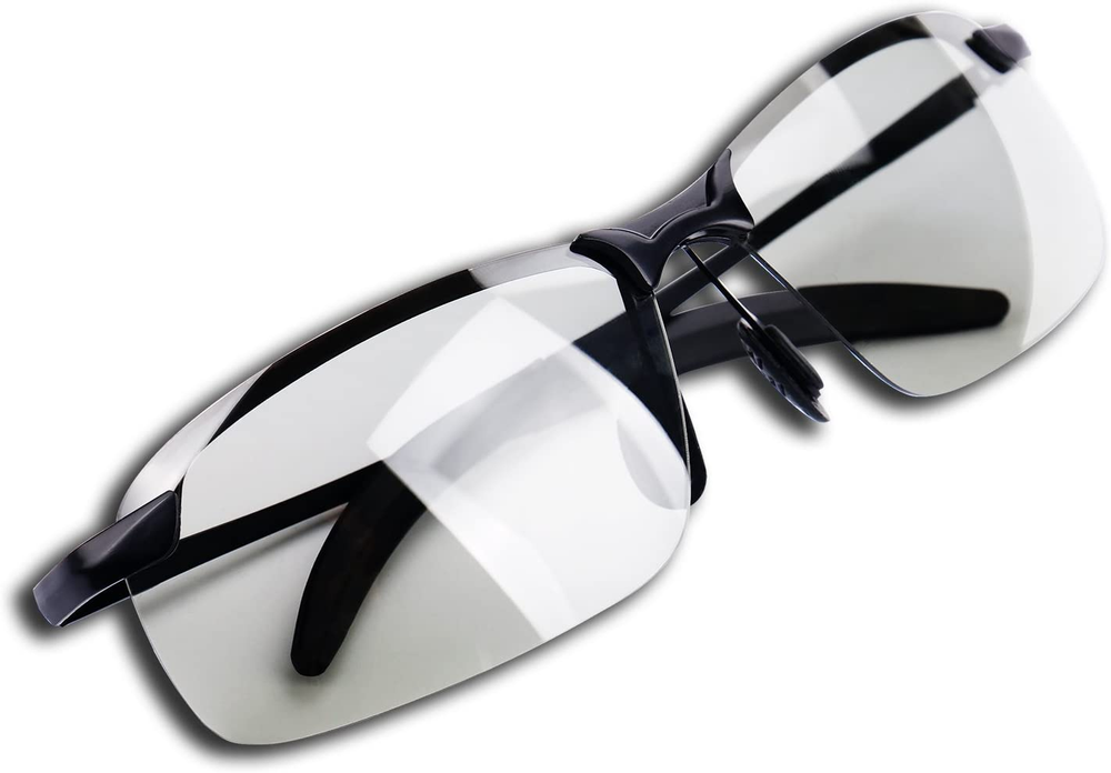 Polarized Photochromic Driving Z87 Sunglasses for Men Women Day and Night Safety