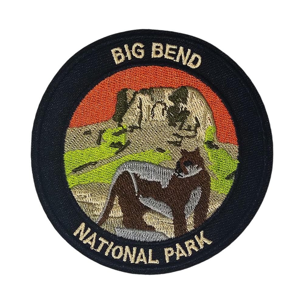 Big Bend National Park Patch Embroidered Iron-On Applique Travel Souvenir