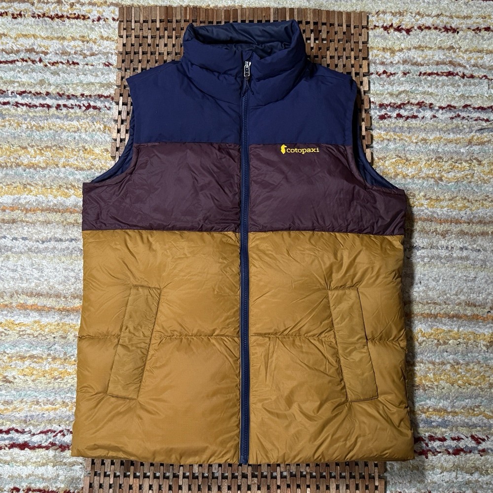 Cotopaxi Solazo Goose Down Puffer Vest Full Zip Color Block Men’s Size Medium M