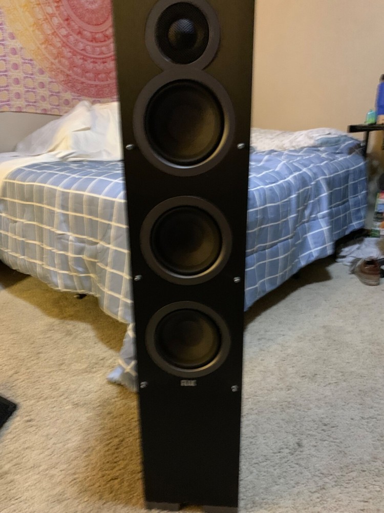 Elac F5 Floorstanding Speakers DF51-BK Perfect Faces and Grills