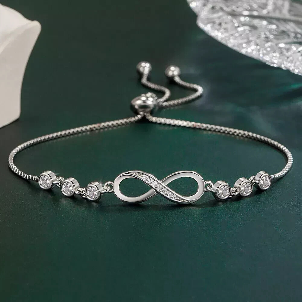 3 Ct Round Cut Lab-Created Diamond Bracelet Bangle Womens 14k White gold Plated