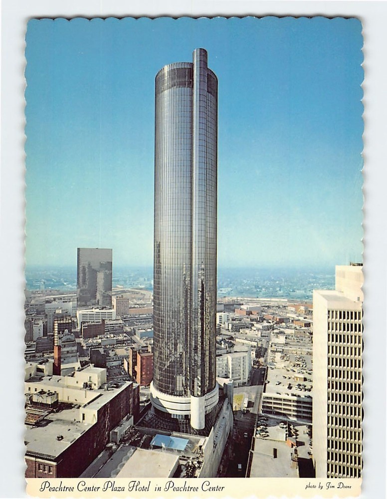 Postcard Peachtree Center Plaza Hotel Peachtree Center Atlanta Georgia USA