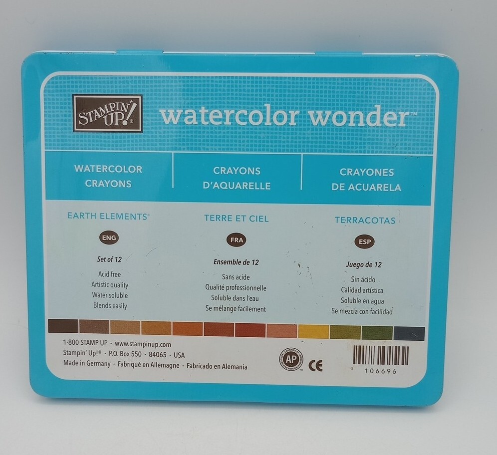 Upgrade your scrapbooking with Stampin Up Bold Brights Watercolor Crayons - 12 vibrant acid-free colors-image