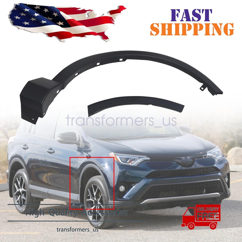 Fits 2013-2018 Toyota Rav4 Right Front Wheel Flare Trim Molding Passenger R Side