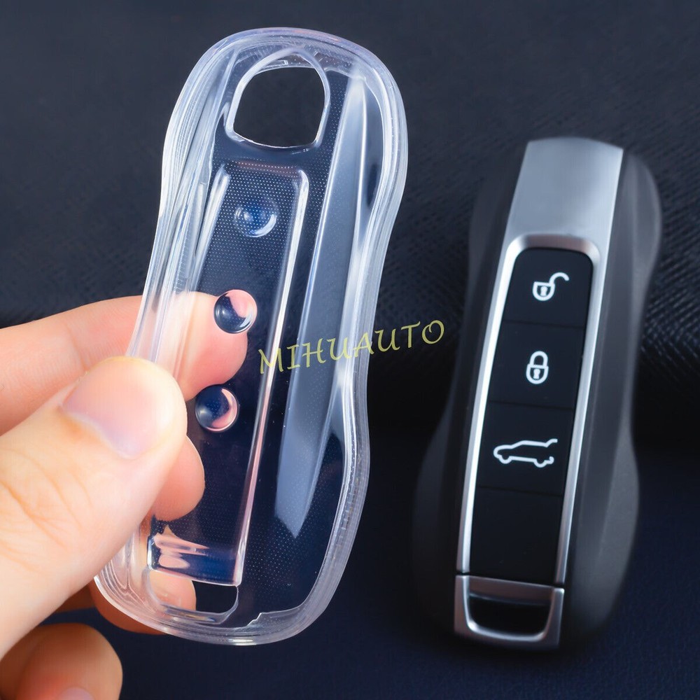 Clear TPU Key Cover for Porsche Cayenne Taycan Panamera 911