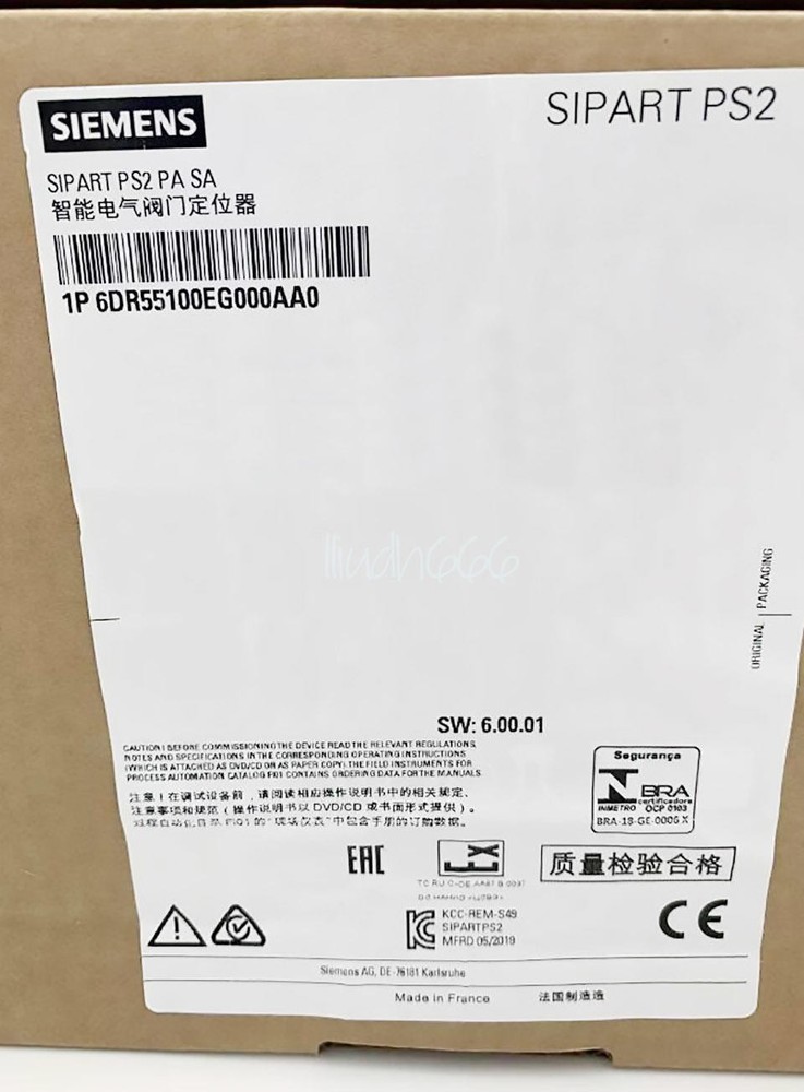 1Pcs New Siemens Valve Positioner 6Dr5510-0Eg00-0Aa0 6Dr55100Eg000Aa0