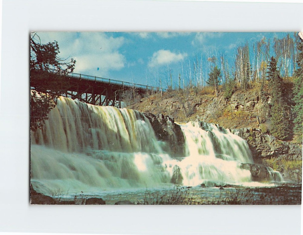 Postcard Gooseberry Falls Gooseberry State Park Two Harbors Minnesota USA