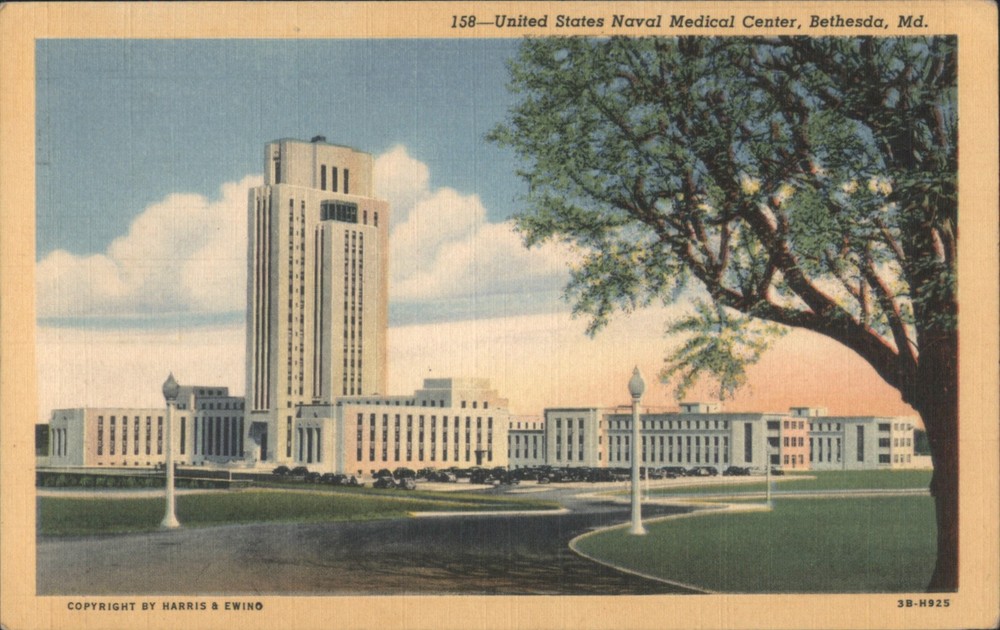 Bethesda, Maryland MD United States Naval Medical Center Teich Vintage Postcard