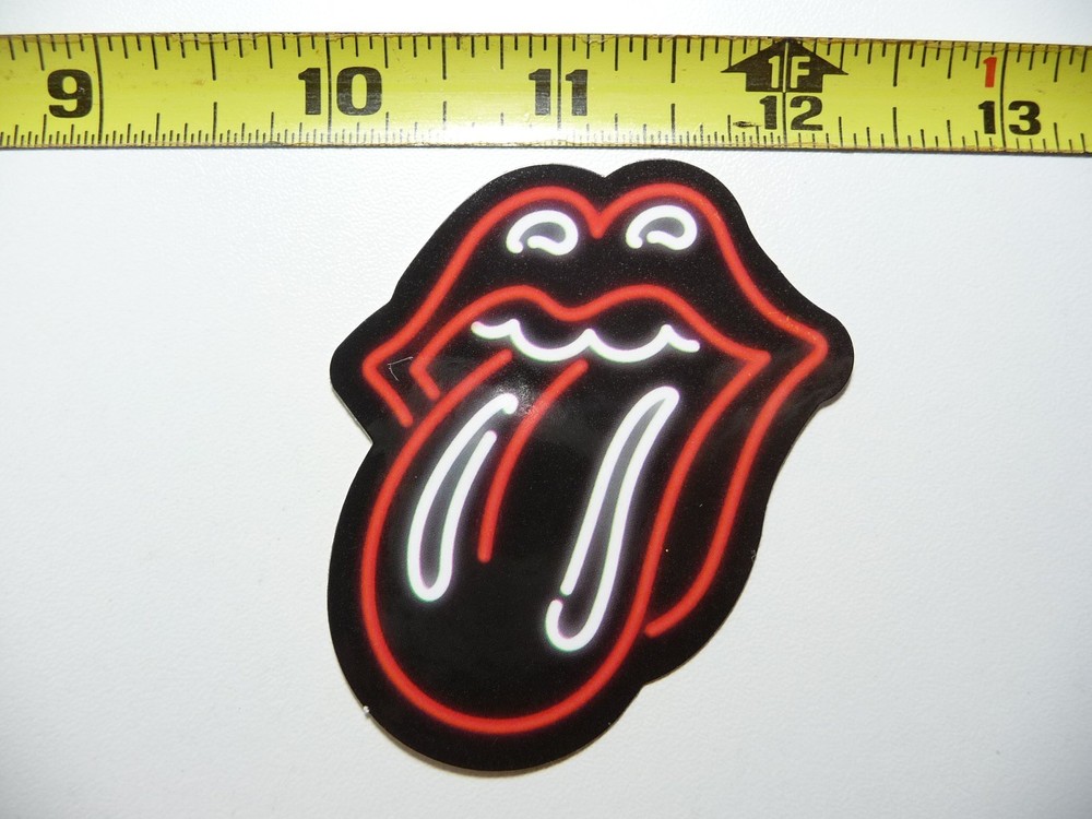 FUNNY TONGUE STICKING NEON STYLE STICKER DECAL COLORFUL FUNNY