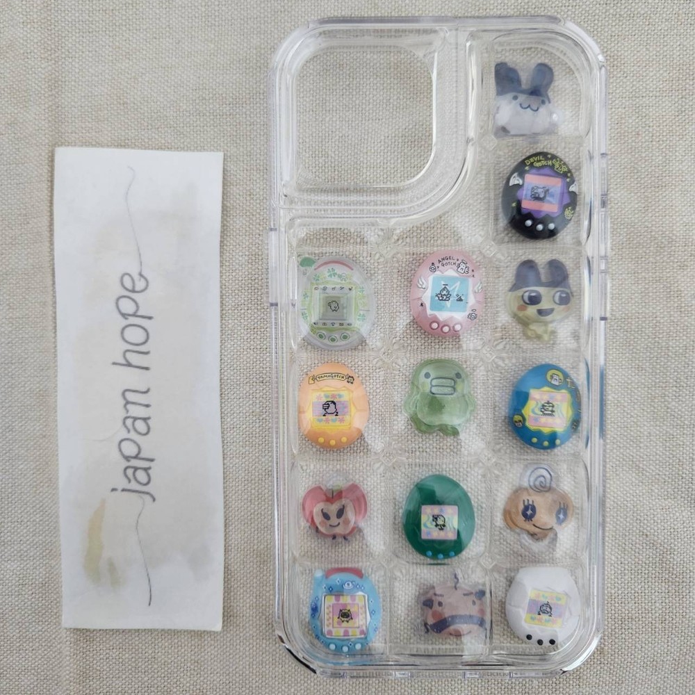 Tamagotchi TMGC Ring Gacha & Bonbon Drop Seal Smartphone Case Iphone15 JP ③