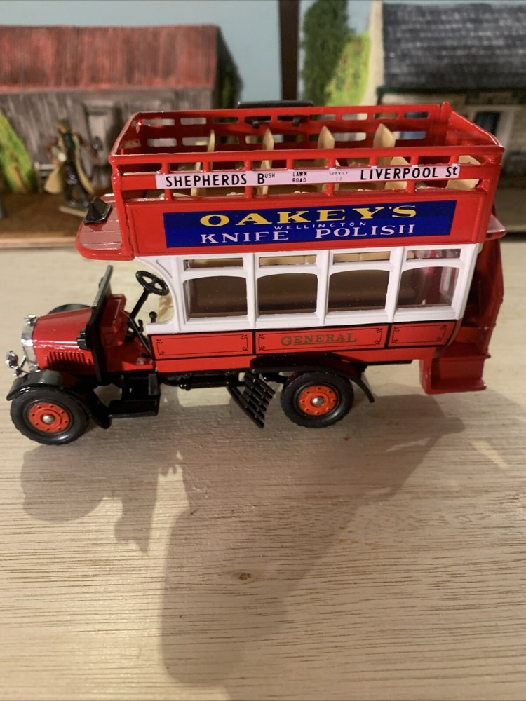 Corgi Classics Thornycroft J Type Bus Oakey’s Knife Polish Diecast Model in Mint Condition  