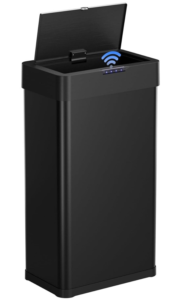 18.5 Gallon / 70L Automatic Trash Can Stainless Steel Motion Sensor Garbage Can