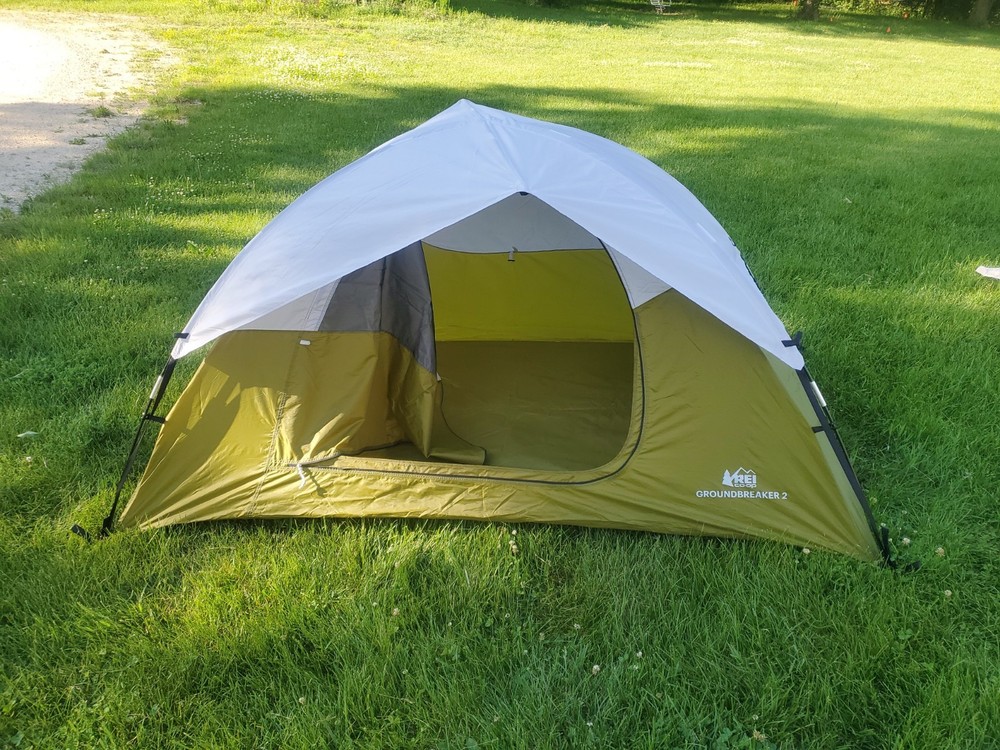 REI Groundbreaker 2 Tent Green 2‑Person 3‑Season – Used – Good Condition