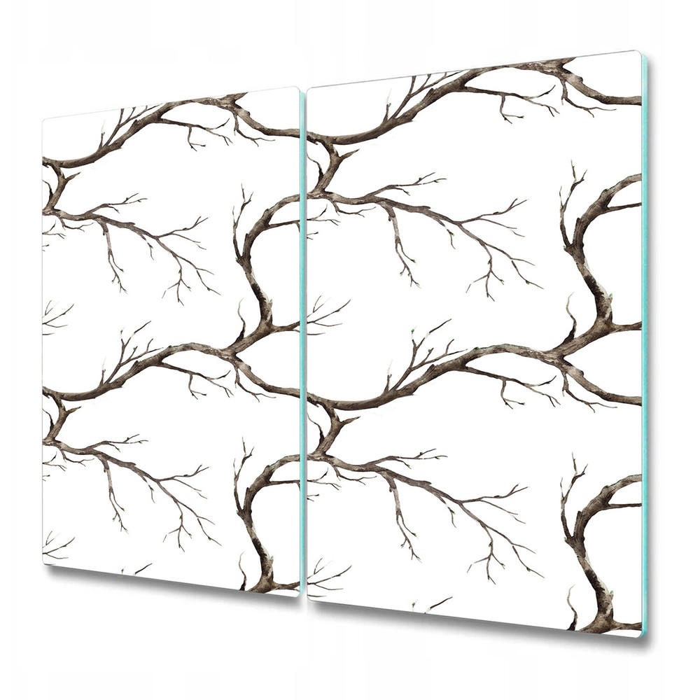 Glass Chopping Board Tree Branches nature retro vintage forest woods & autumn