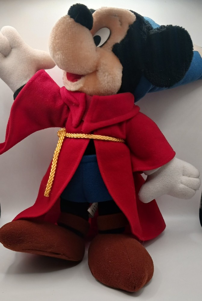 Vintage Walt Disney World Fantasia Sorcerer's Apprentice Mickey Mouse Plush Doll