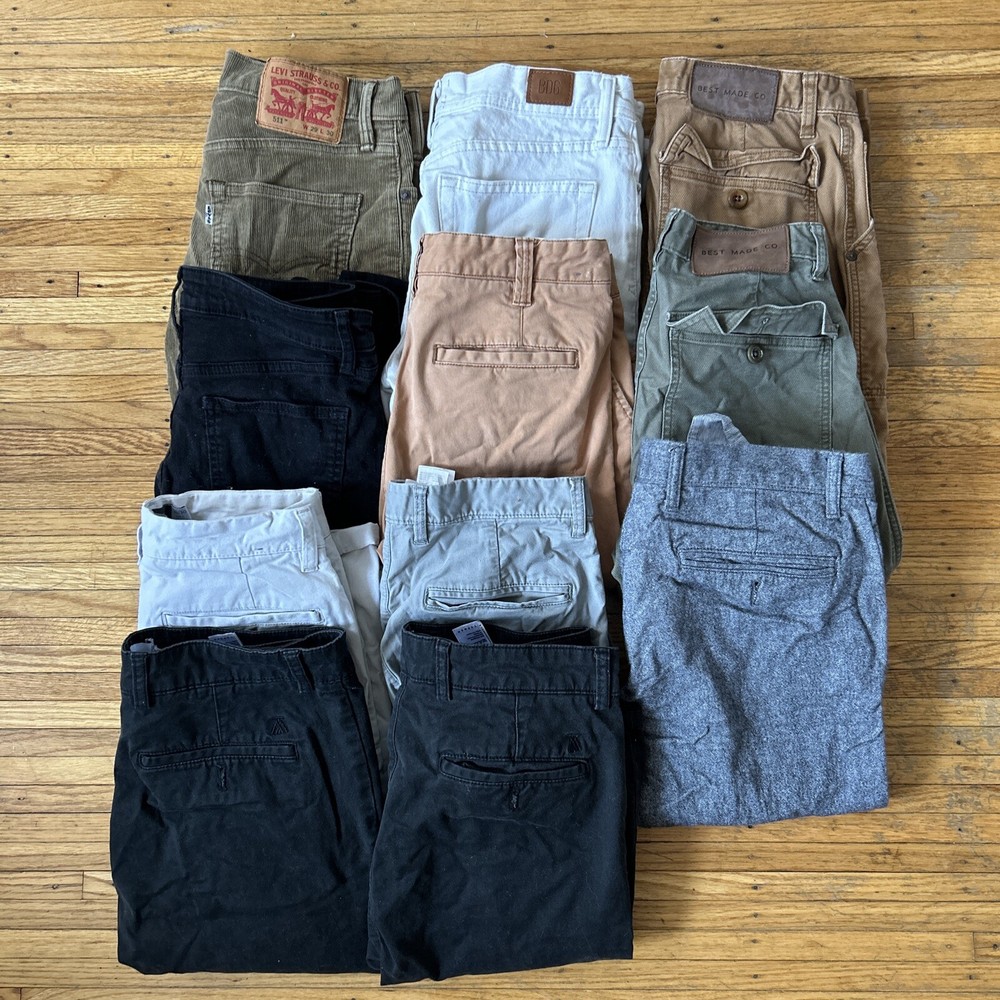 Men’s Jeans Lot, Size 28,  29 & 30. 11 Pairs, Levi’s, Topman, J Crew, Best Made