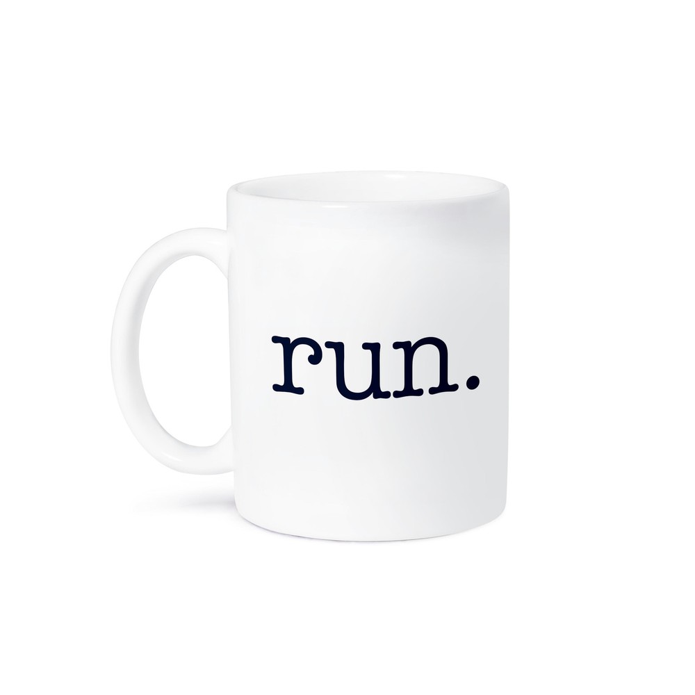 3DRose Running Themed Ceramic Coffee Mug