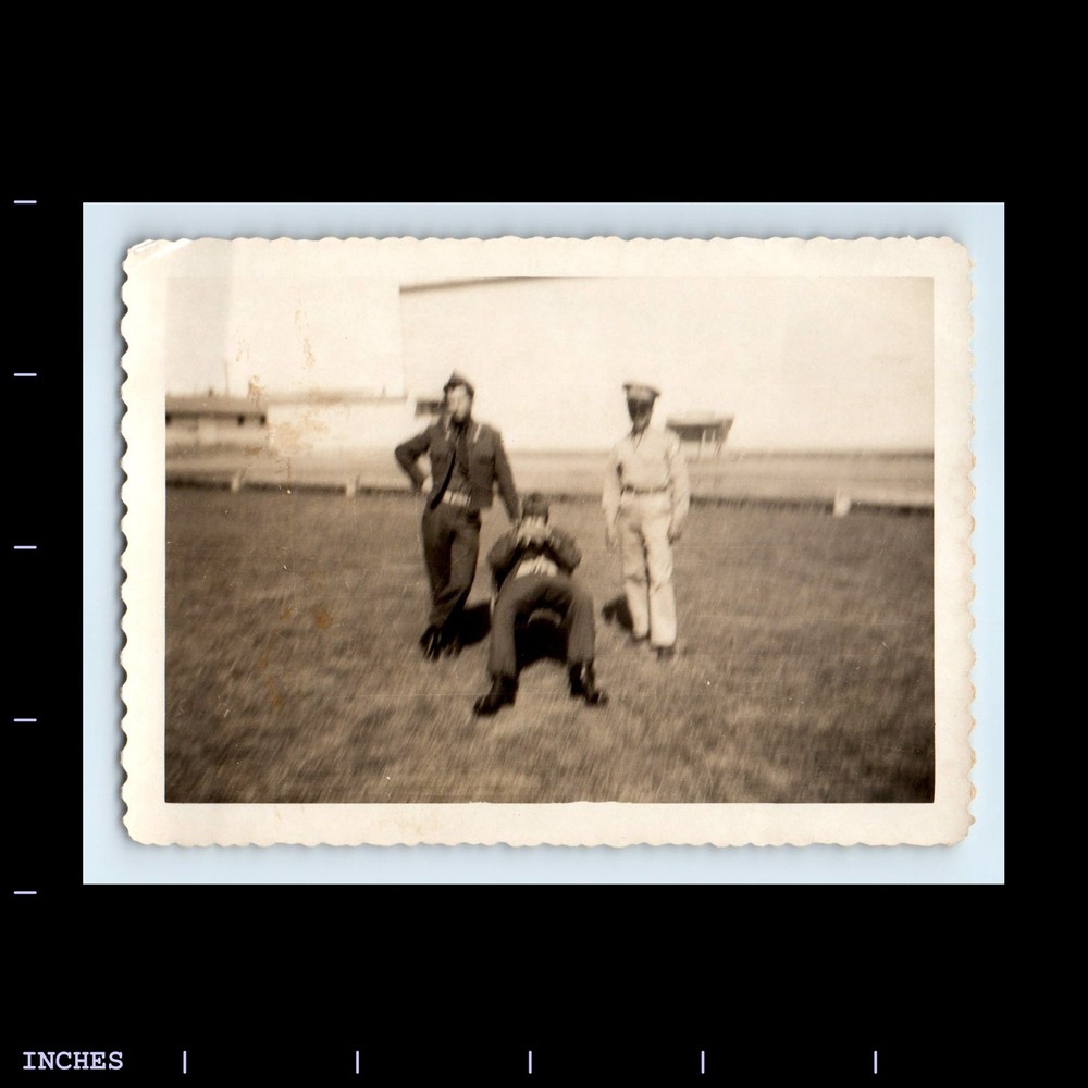 Old Vintage Photo ARMY MEN SOLDIERS SOFT FOCUS BLURRY